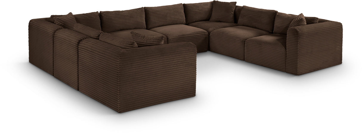 Shaggy - 8 Piece Modular U-Shaped Sectional