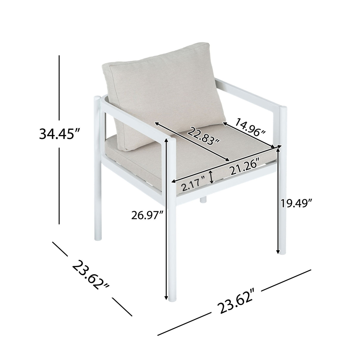 All-Weather Outdoor Dining Chair (Set of 2)