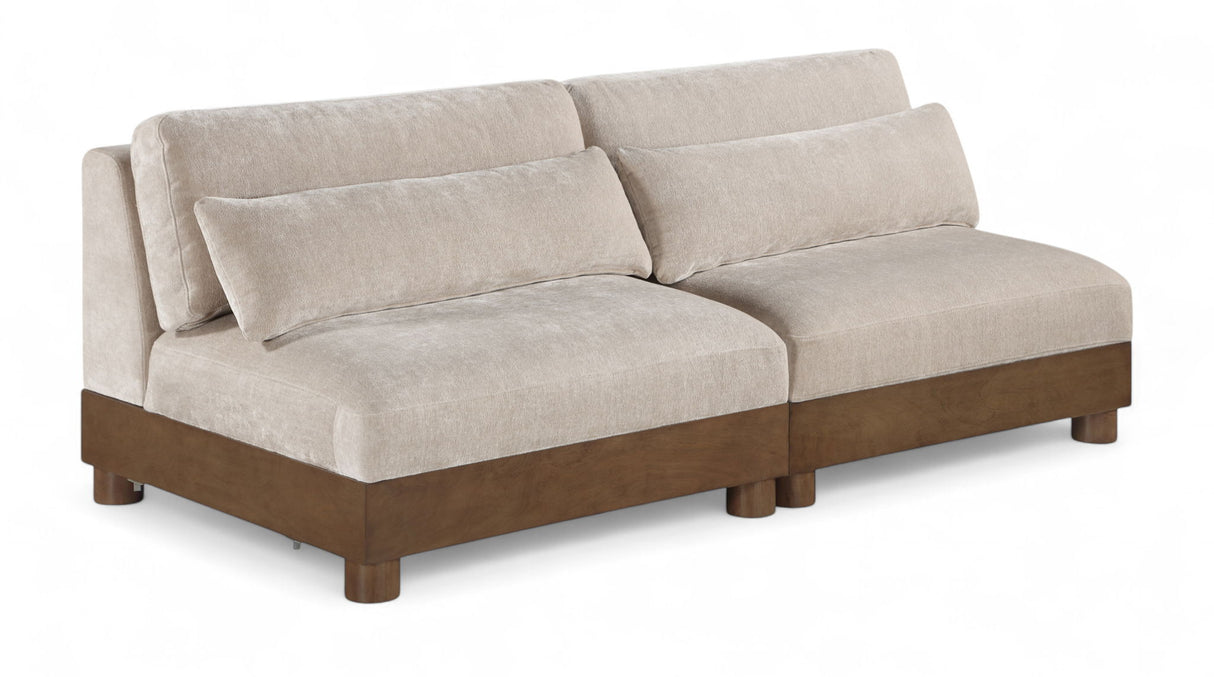 Turin - Fabric Upholstered Modular Sectional - Taupe