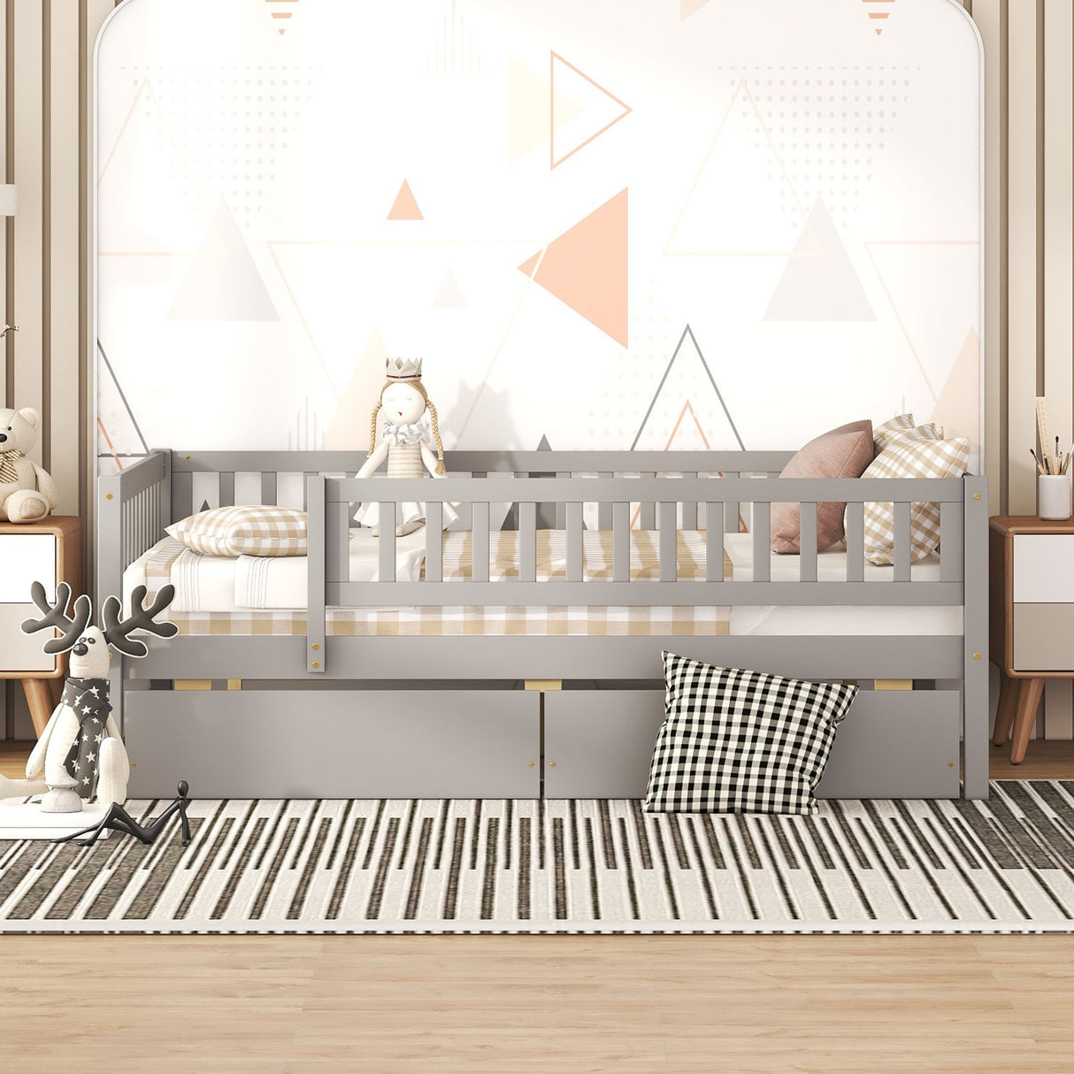 Multifunctional Wooden Daybed Bed