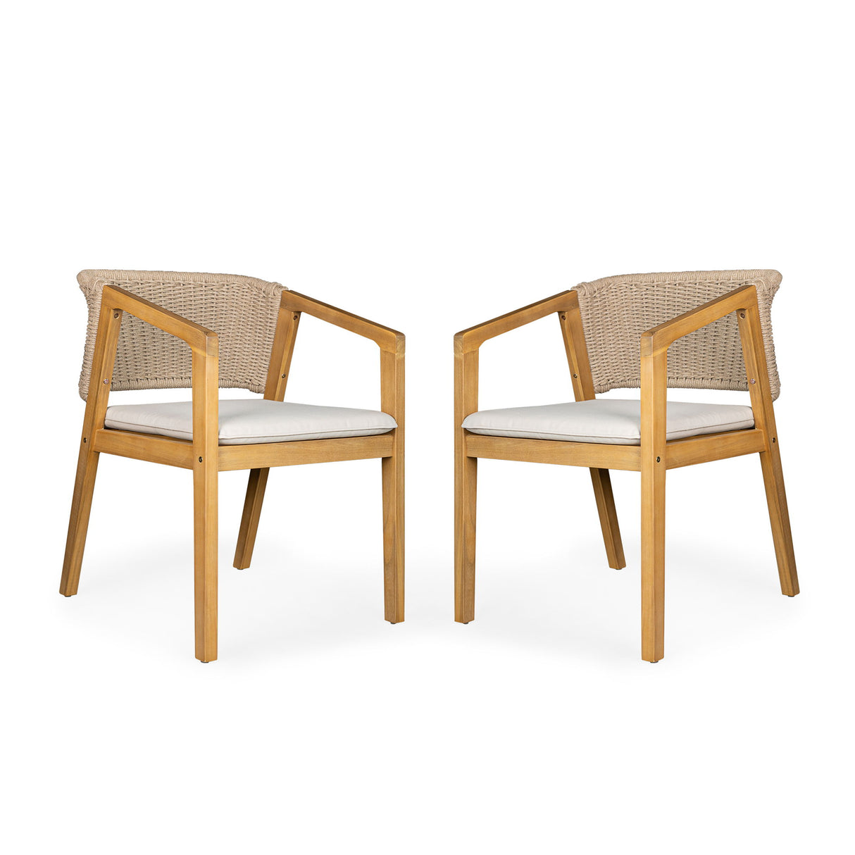 Patio Dining Chair (Set of 2) - Light Teak