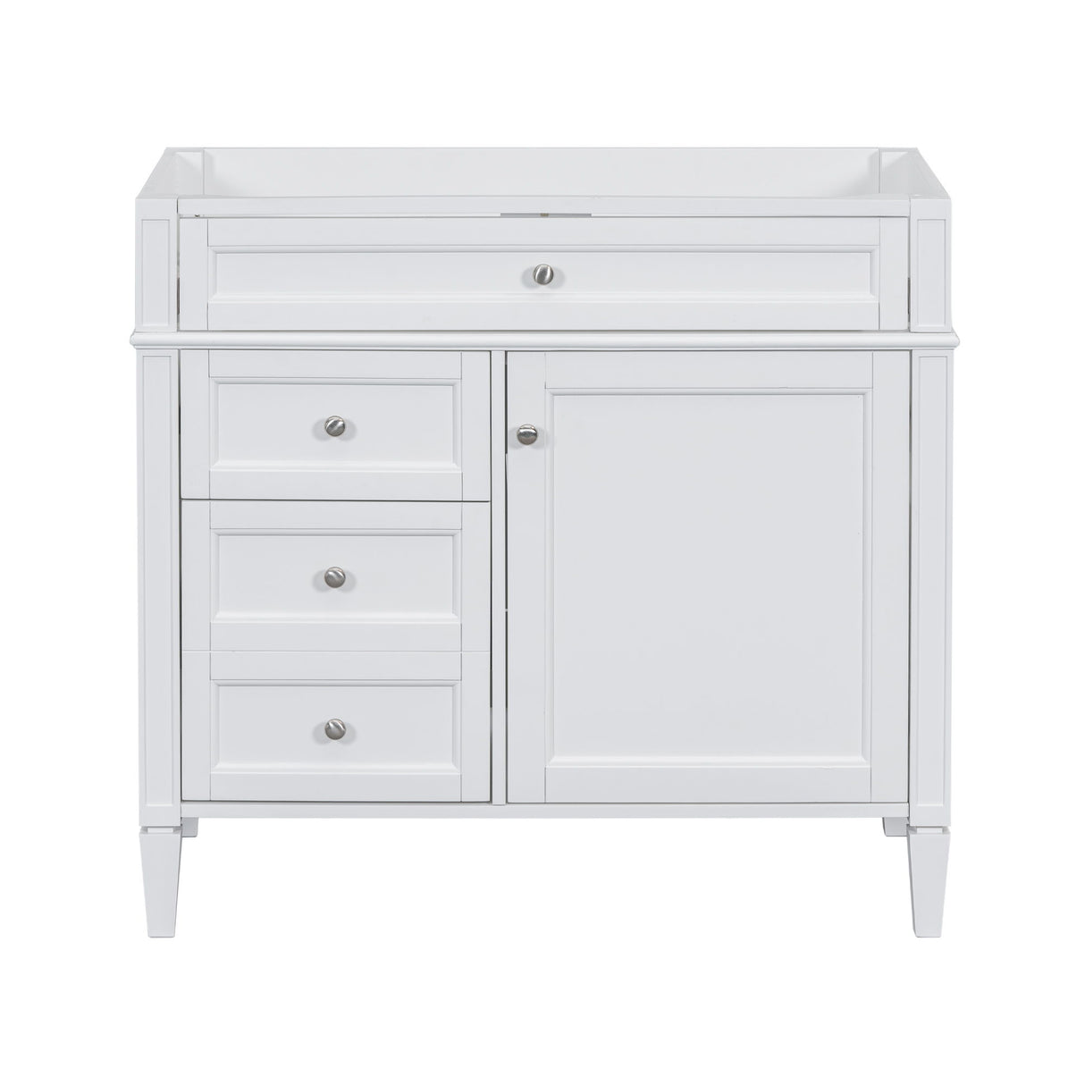 Bathroom Vanity With 2 Drawers And Tip-Out Drawer, Storage Cabinet
