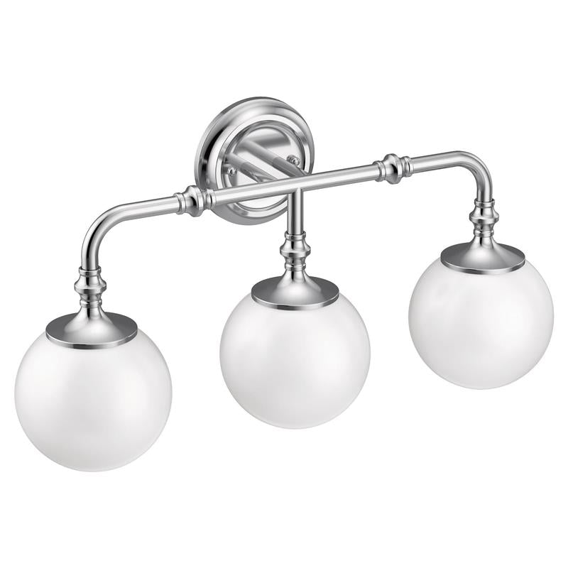 Colinet Chrome three globe bath light - (YB0563CH)