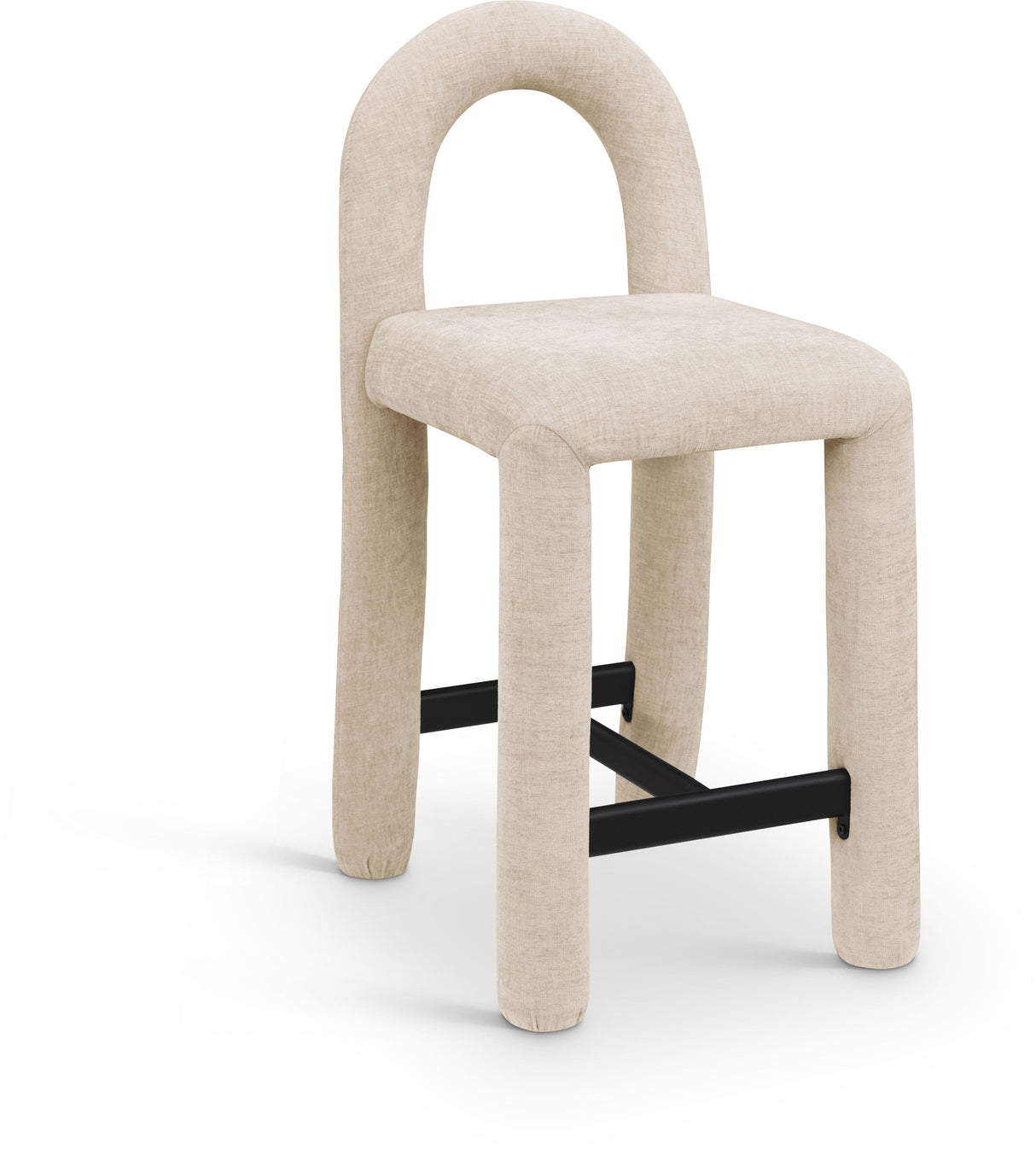 Amari - Chenille Fabric Stool