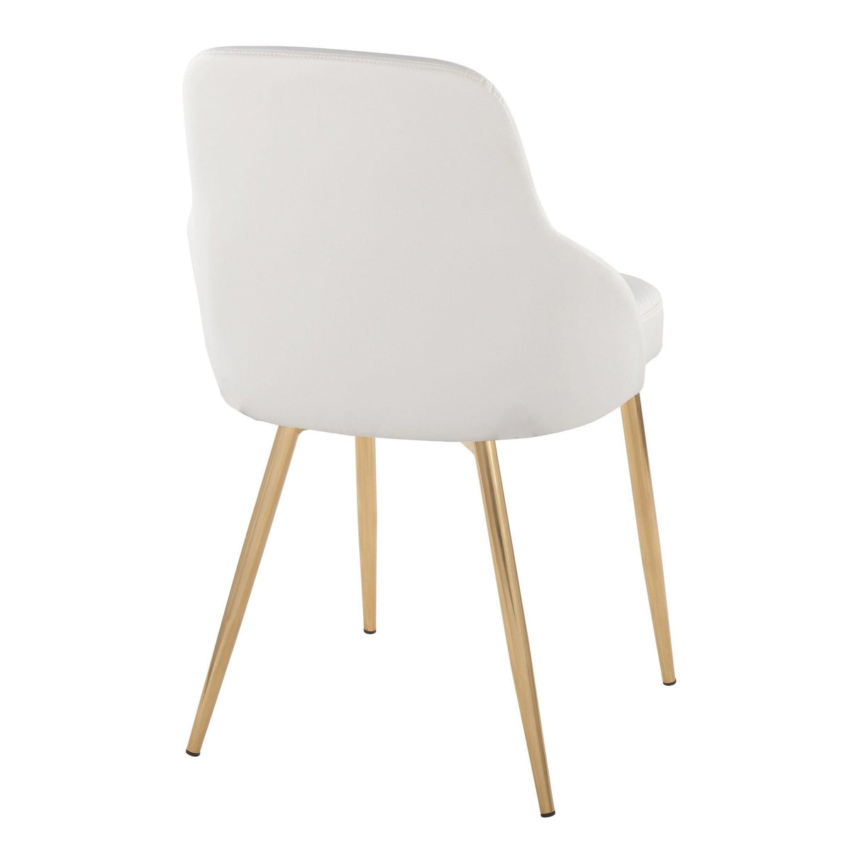 York - Upholstered Chair (Set of 2) - Gold Metal Legs