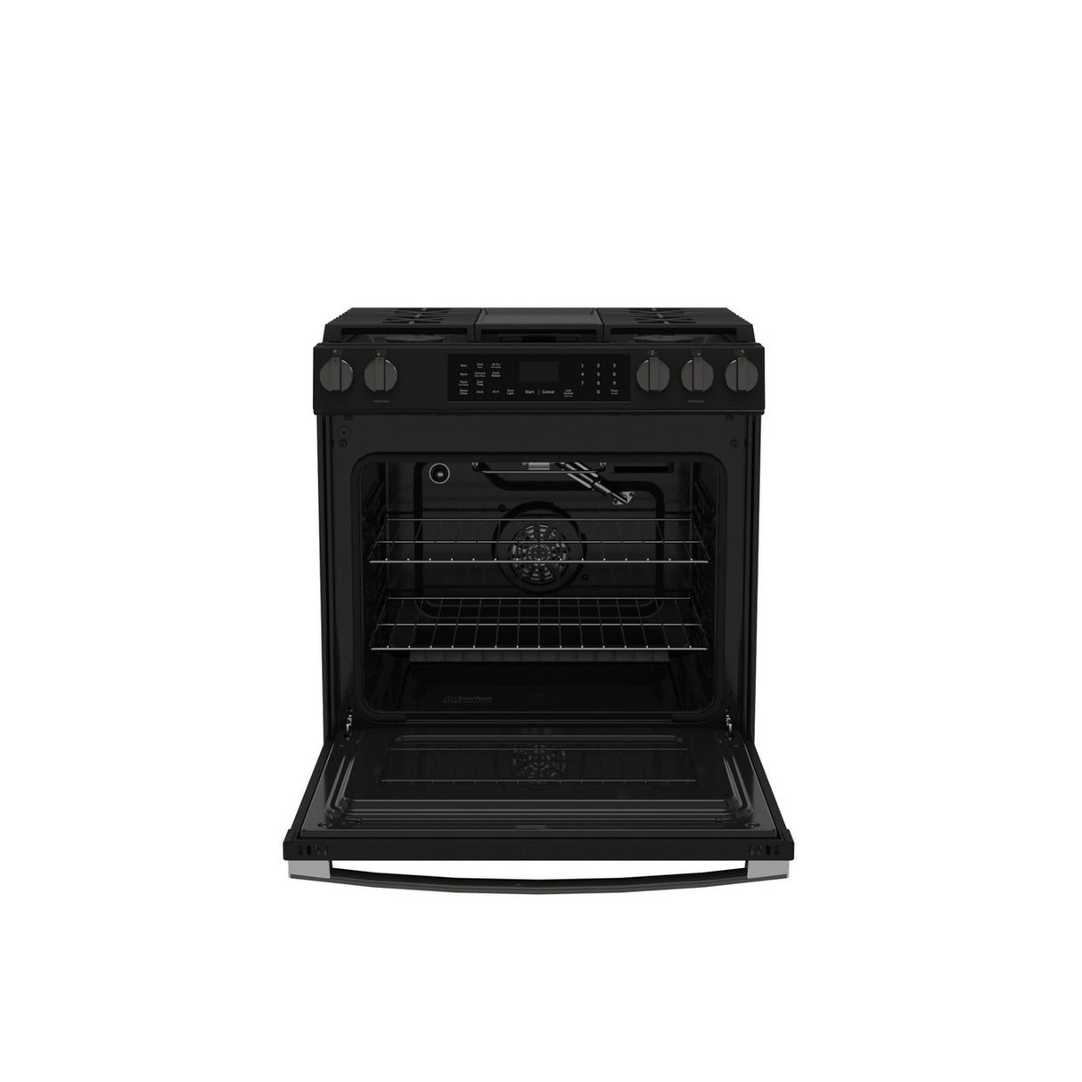 GE 30" Slide-In Front-Control Convection Gas Range with Air Fry – Slate (GGS600AVDS)