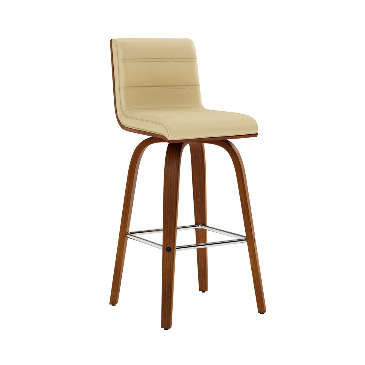 Vienna - 26" Swivel Counter Stool - Walnut Wood