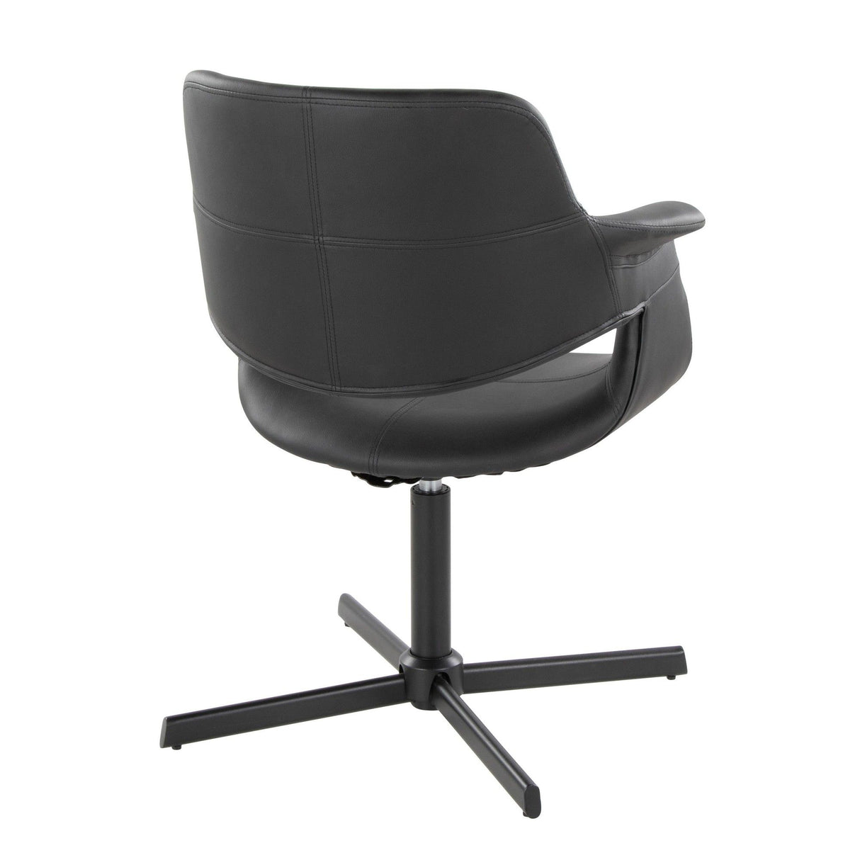 Vintage Flair - Mid-Century Modern Swivel Accent Chair With X-Pedestal Base