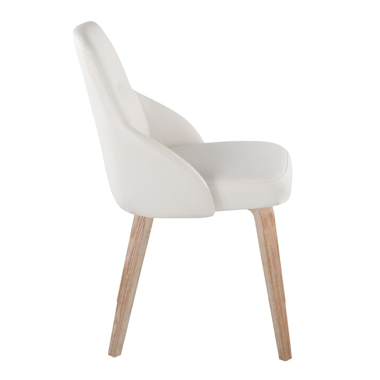 York - Upholstered Chair (Set of 2) - Whitewashed Wood Legs