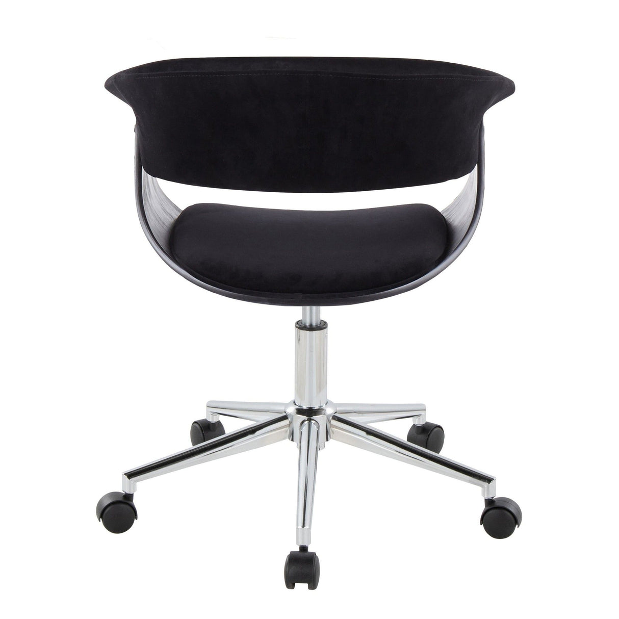 Vintage Mod - Office Chair - Black Velvet