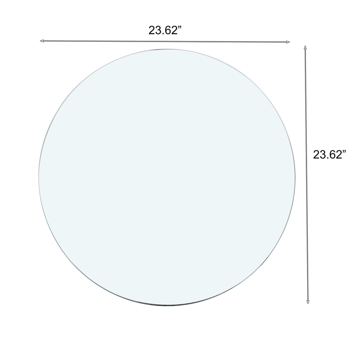 Round Tempered Glass Table Top