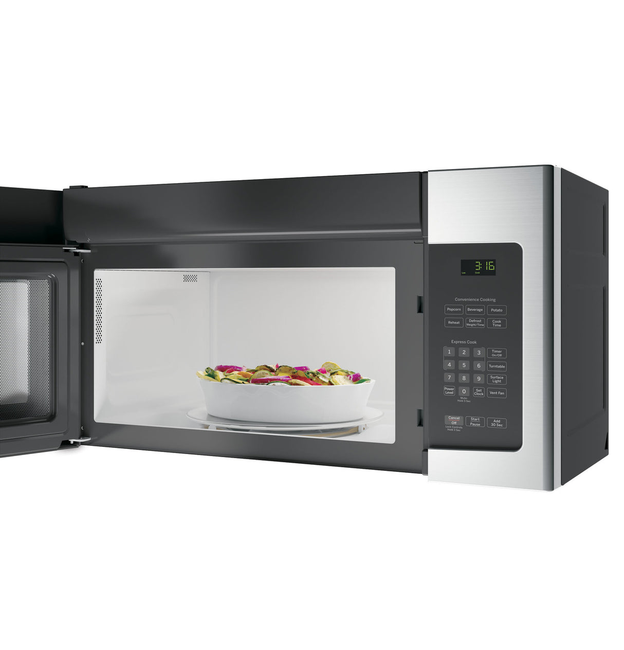 GE JVM3162RJSS microwave detail