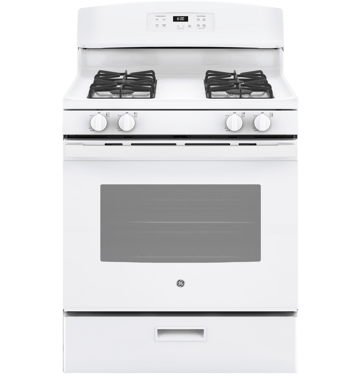 GE JGBS60DEKWW - 30 in. 4.8 cu. ft. Gas Range with 4 Sealed Burners - White
