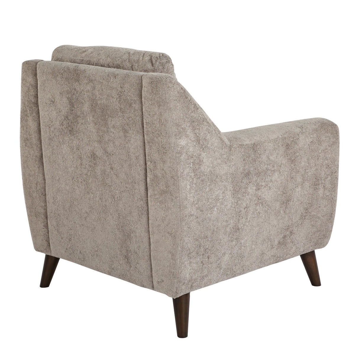Carly - Upholstered Contemporary Armchair - Espresso Wood