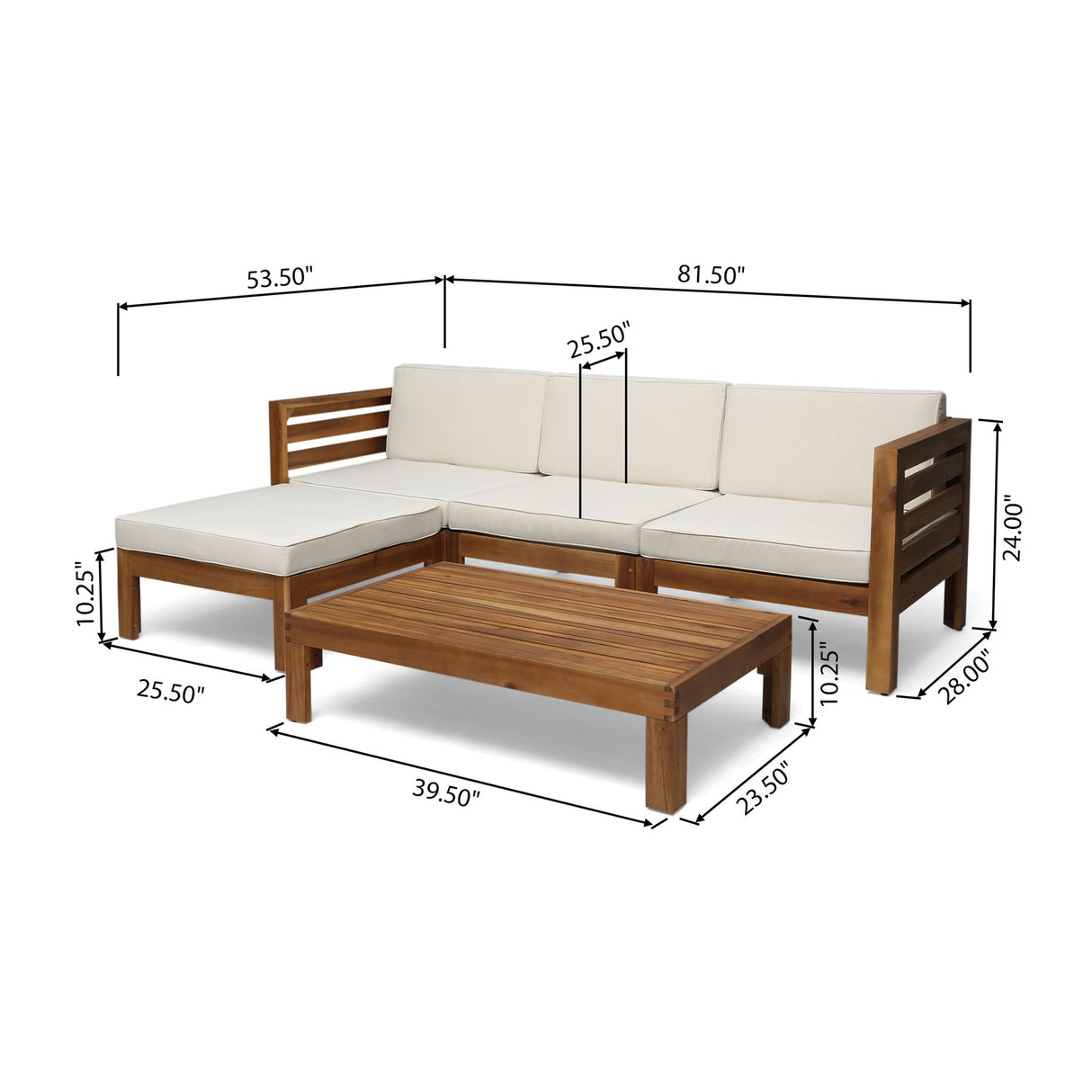 Cambridge - L Shape Sofa Set