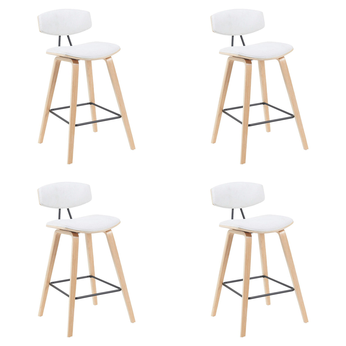 Fox - Swivel Counter Height Stool - Light Brown