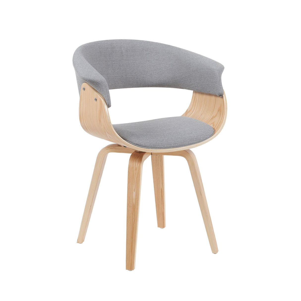Summer - Upholstered Dining Chair - Gray / Brown