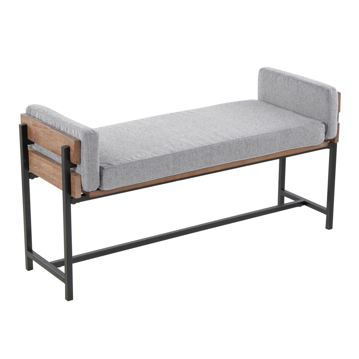 Kari - Farmhouse Bench - Brown Wood