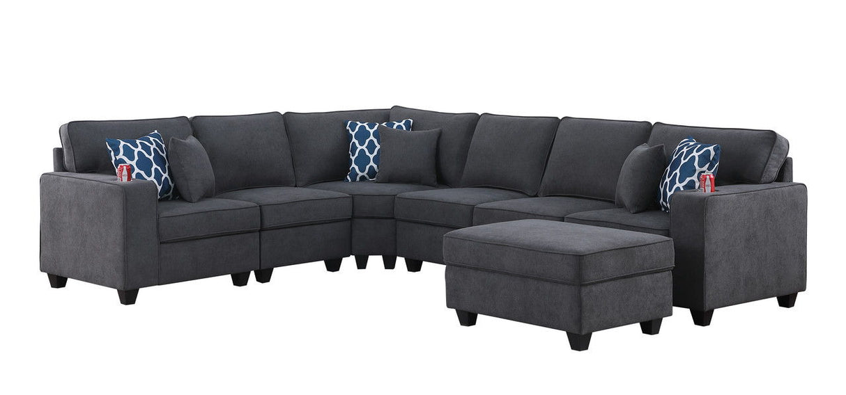 Cooper - Sectional Sofa With Ottoman And Cupholder