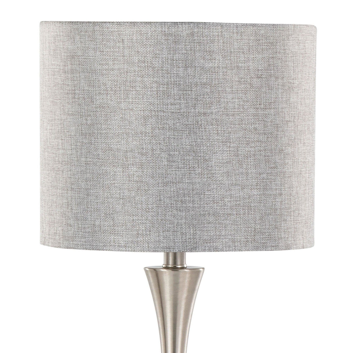 Lenuxe - 24" Metal Table Lamp (Set of 2) - Polished Nickel