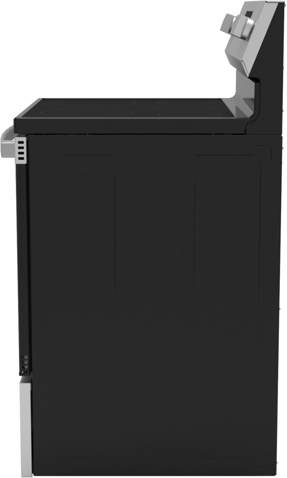 GRF500PVSS GE 30in Free-Standing Electric Range Stainless - Side View