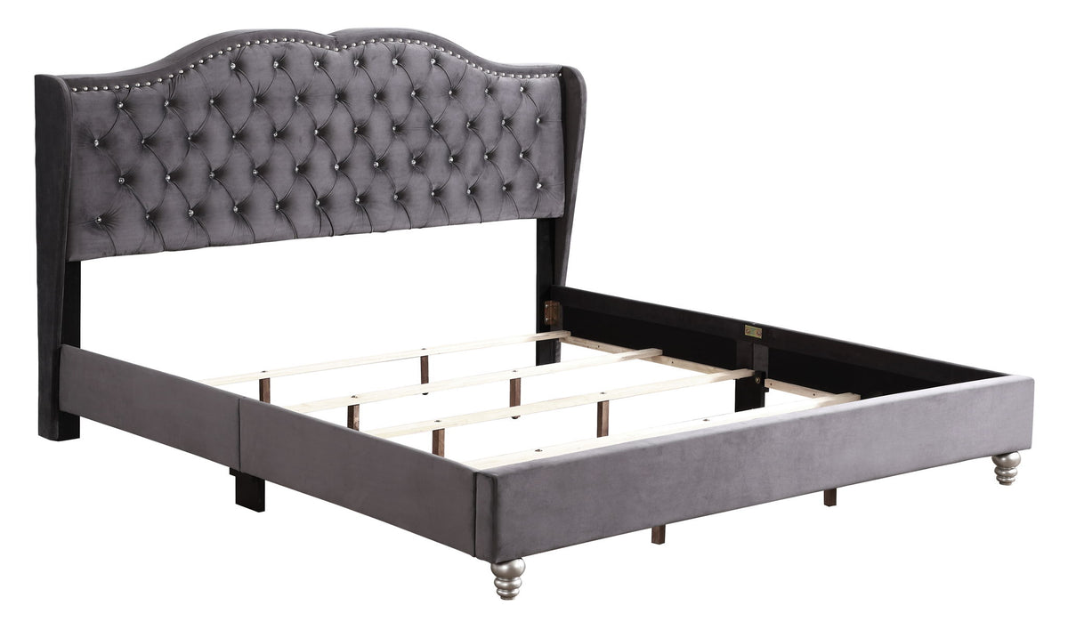 Upholstered Bed Transitional