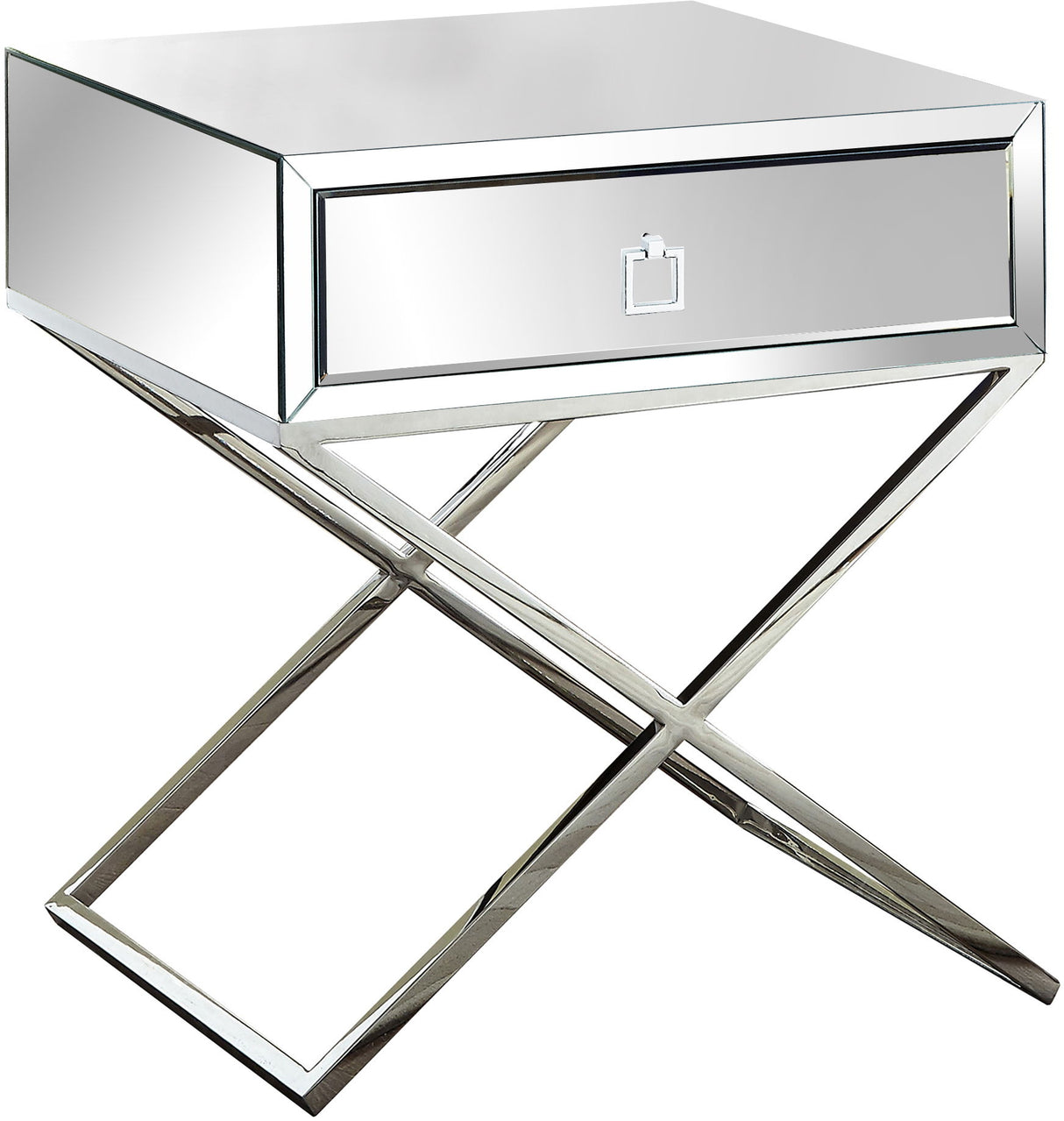 Lynn - Side Table - Chrome