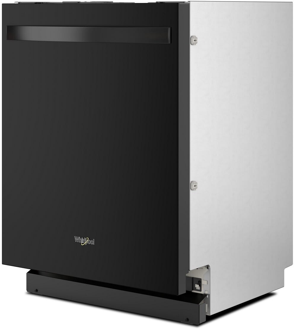 Whirlpool WDT550SAPB black dishwasher side view