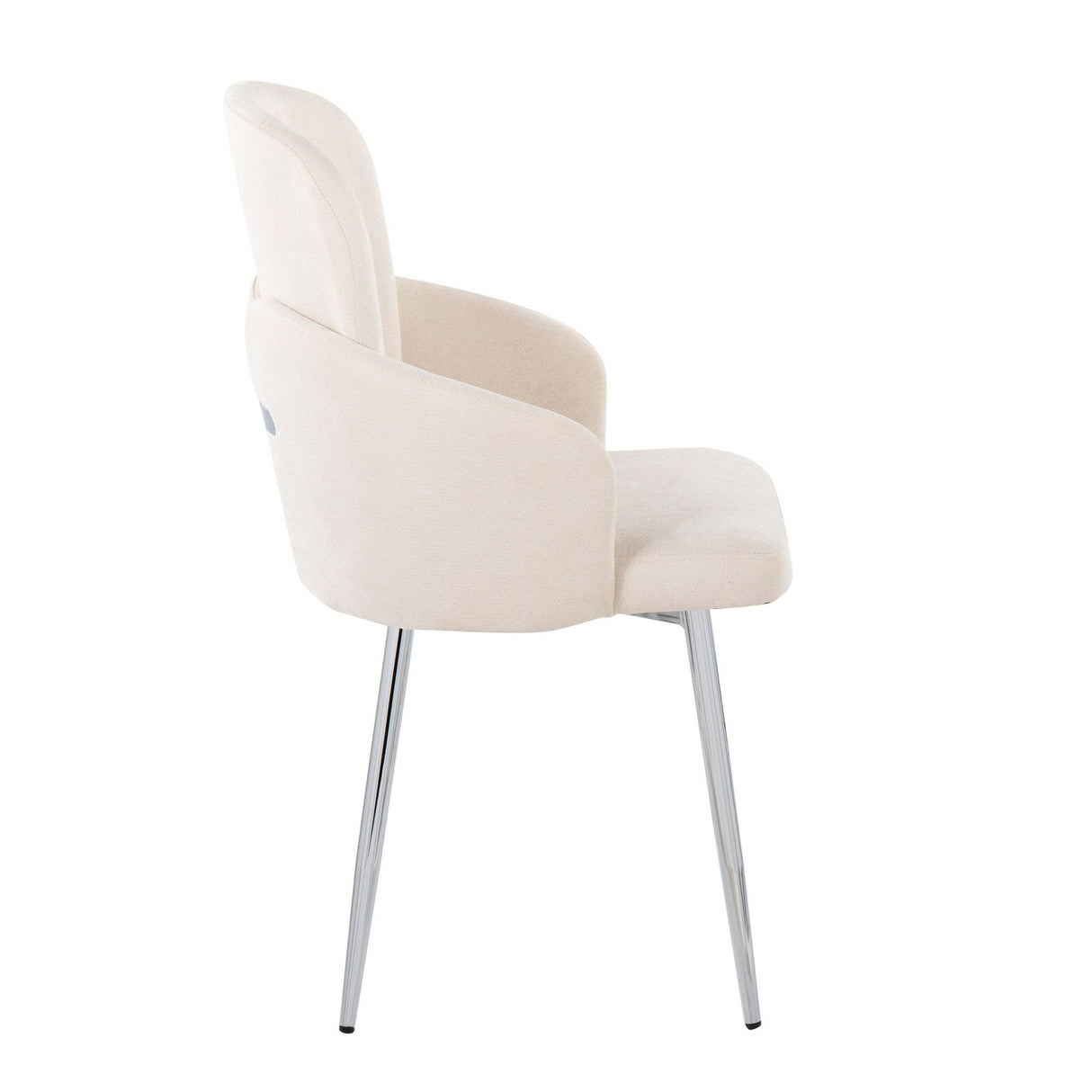 Dahlia - Contemporary Dining Chair (Set of 2) - Chrome Metal