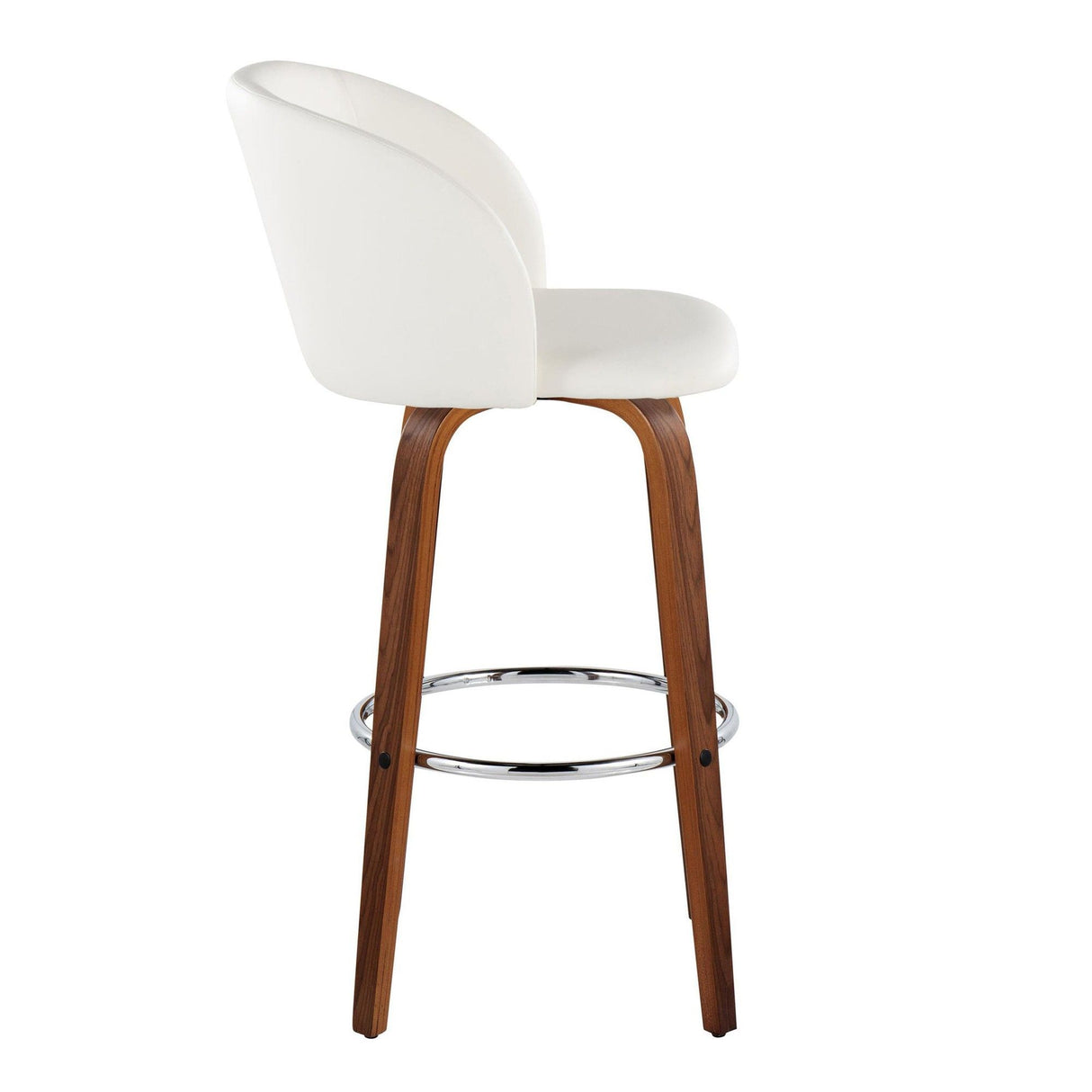Fran - Fixed-Height Barstool (Set of 2) - Walnut Wood
