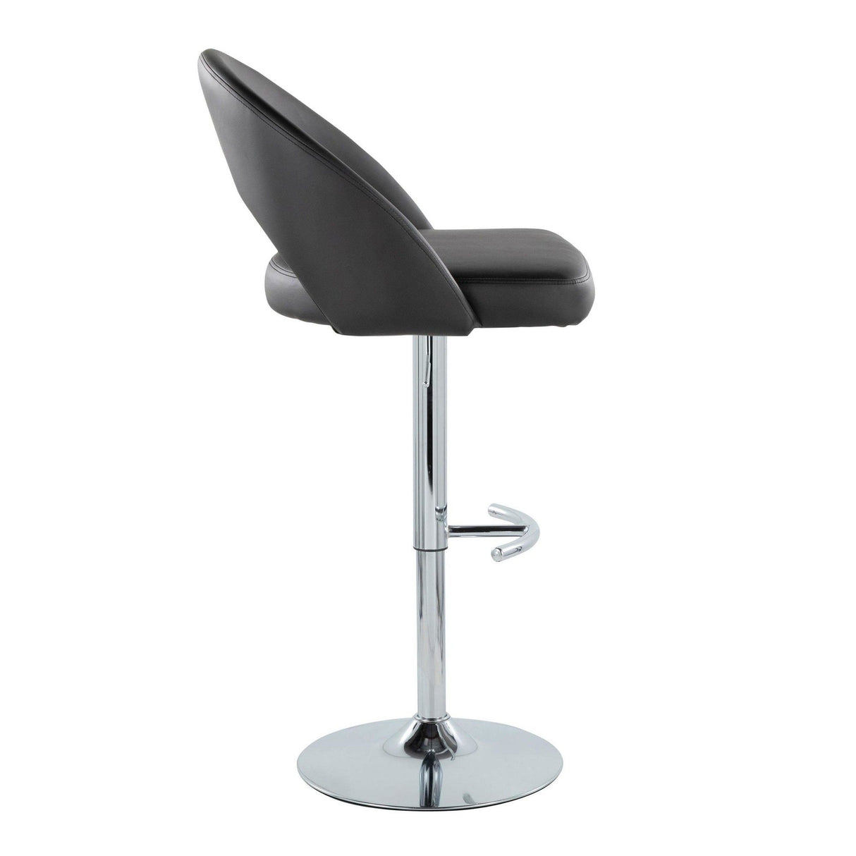 Renee - Adjustable Barstool (Set of 2) - Chrome Base