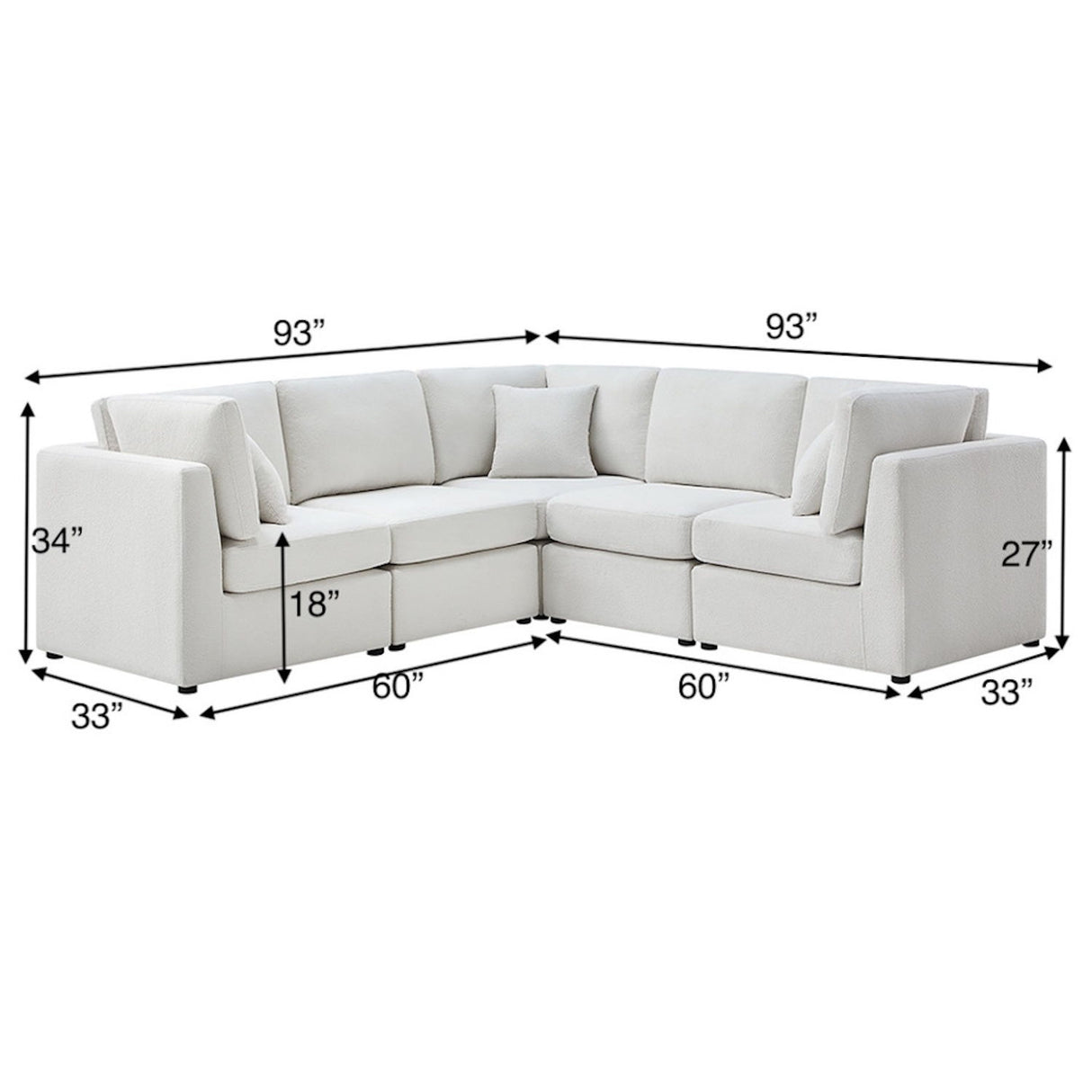 Chauncy - 5 Piece Sectional