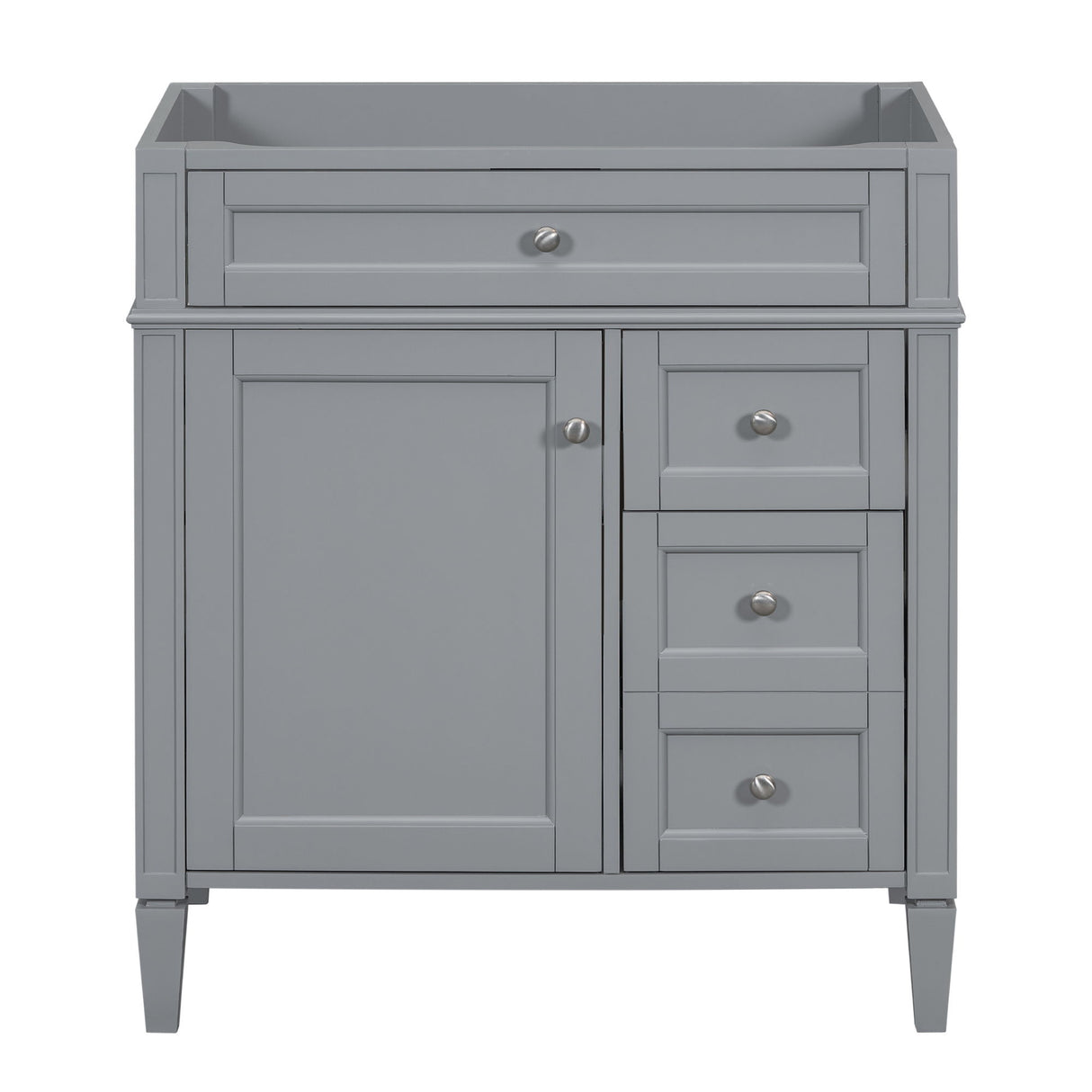 Bathroom Vanity With 2 Drawers And Tip-Out Drawer, Storage Cabinet