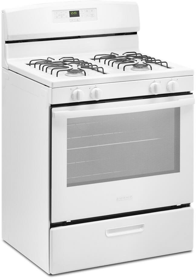 Amana AGR6303MMW cooktop detail
