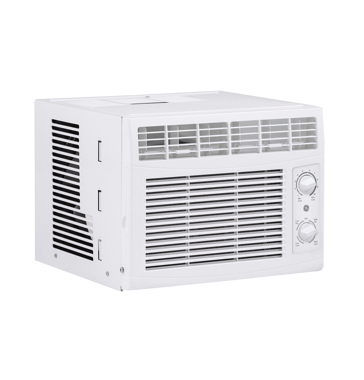 GE 5,000 BTU Mechanical Window Air Conditioner, 115V, Small Rooms up to 150 sq. ft., White