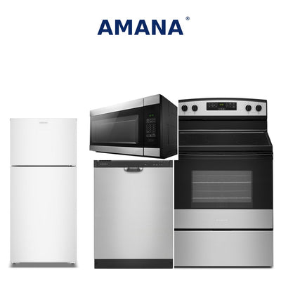 4-Piece Full Kitchen Package (Stove + Microwave + Dishwasher + Refrigerator) - Standard