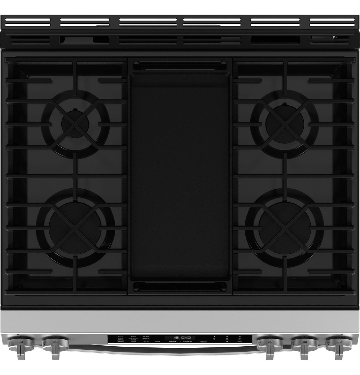 GE 30" Slide-In Front-Control Convection Gas Range with Air Fry – Stainless Steel (GGS600AVFS)