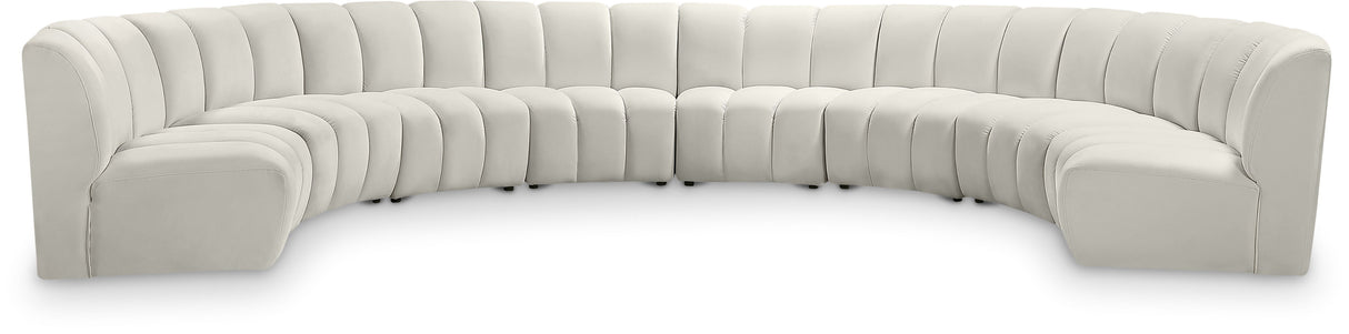 Infinity - 8 Piece Velvet Modular Sectional