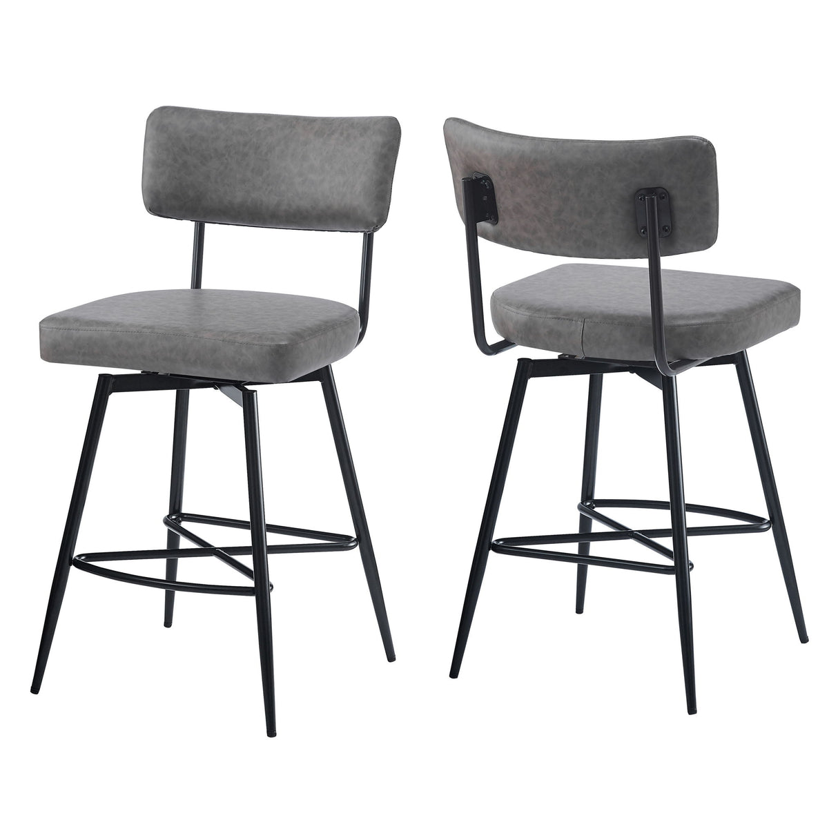 Retro Swivel Counter Stools (Set of 2)