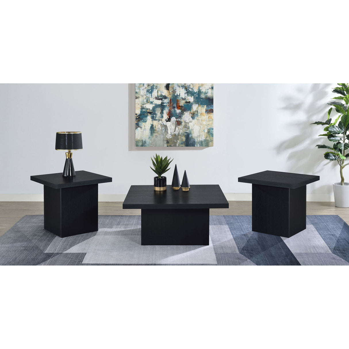 Eldridge - Coffee Table Set With Square Tops
