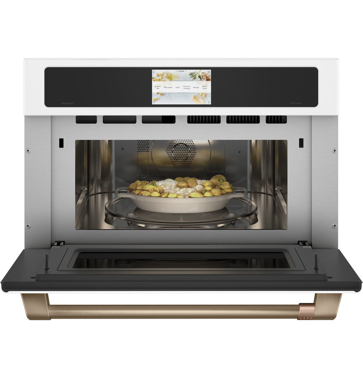 Café 30 in. Single Wall Oven with Advantium Speedcook Technology, Matte White - CSB913P4VW2