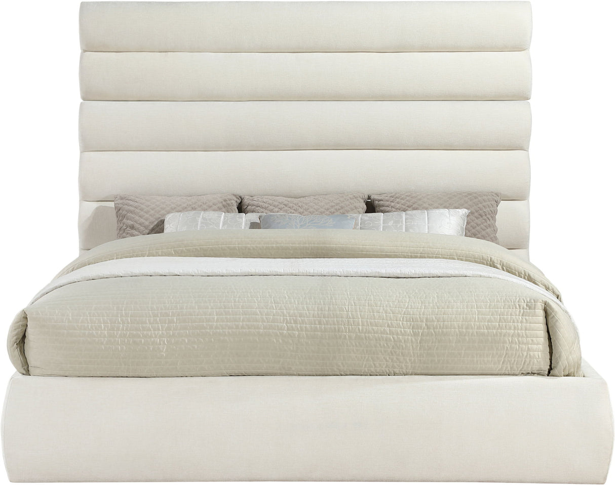 Adam - Chenille Fabric Bed With 70.5" Headboard