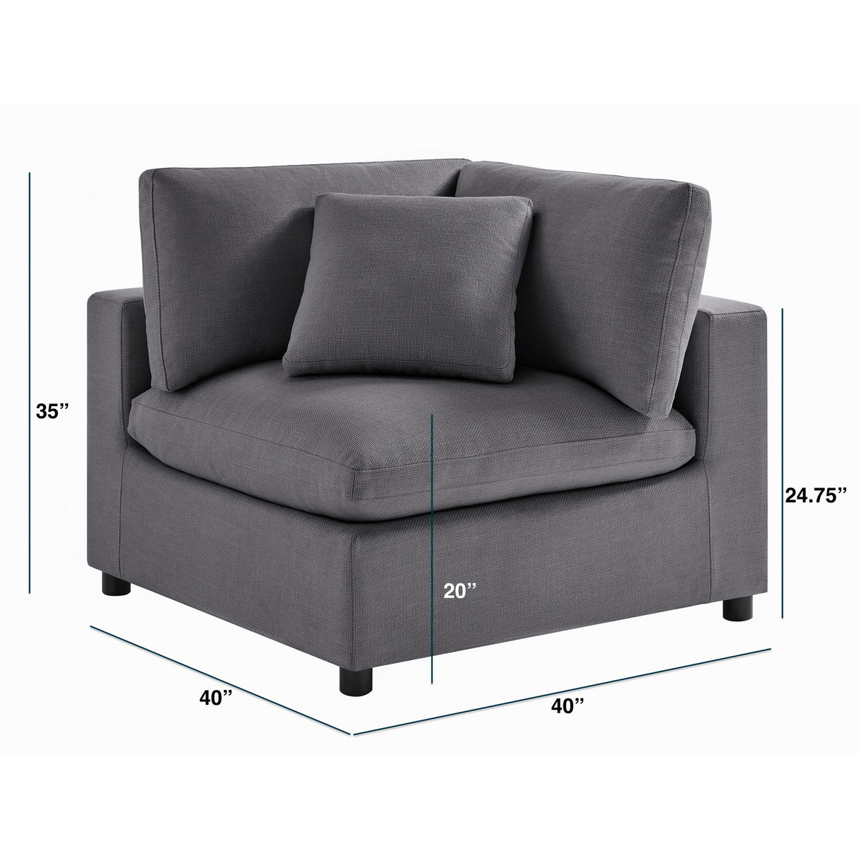 Cassandra - Corner Wedge Chair