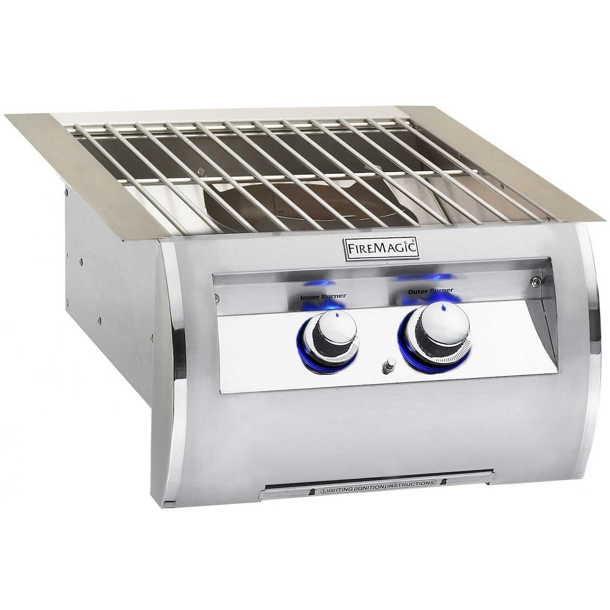 Fire Magic Echelon Diamond Built-In Propane Gas Power Burner With Stainless Steel Grid - 19-5B1P-0