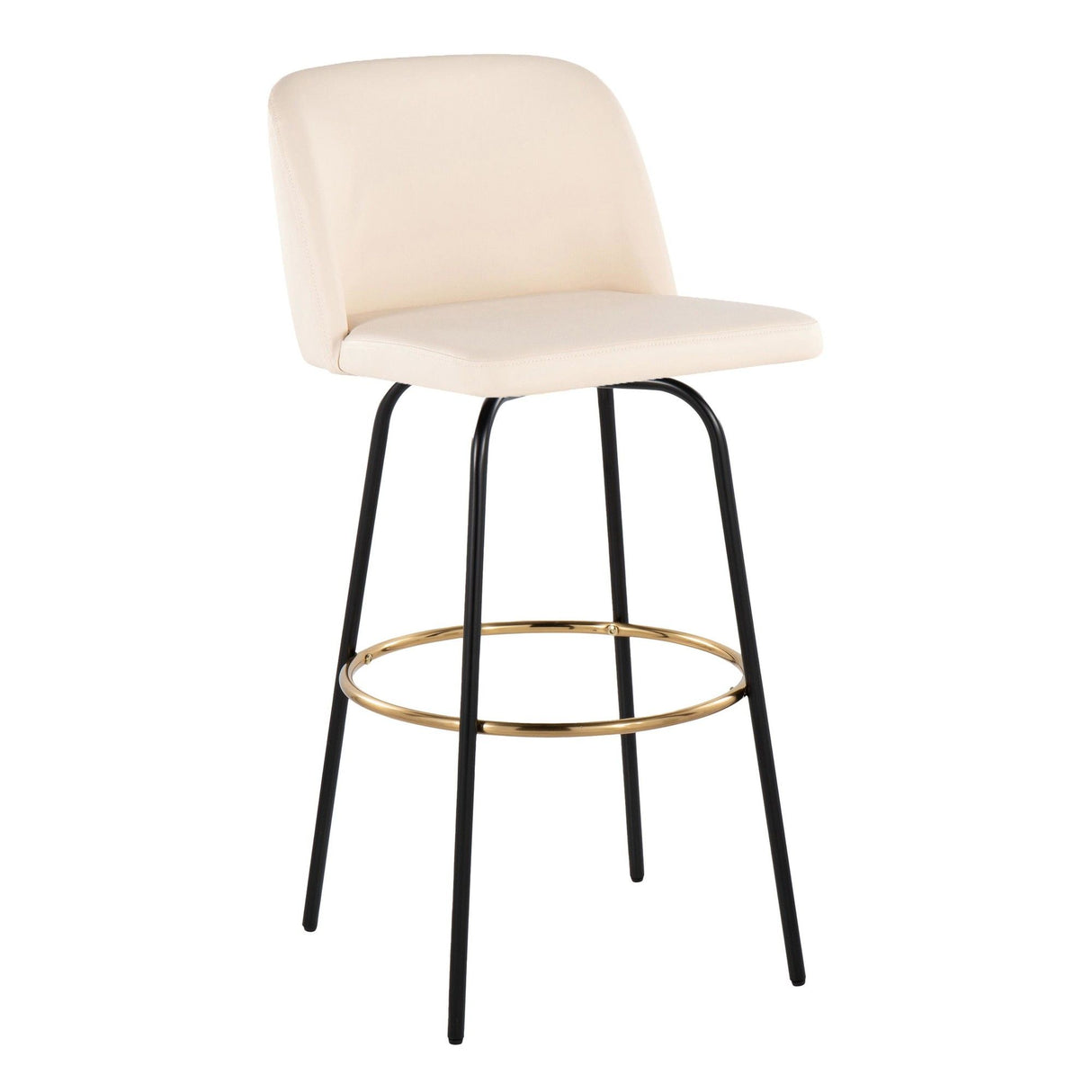 Toriano - 30" Fixed-Height Barstool (Set of 2) - White
