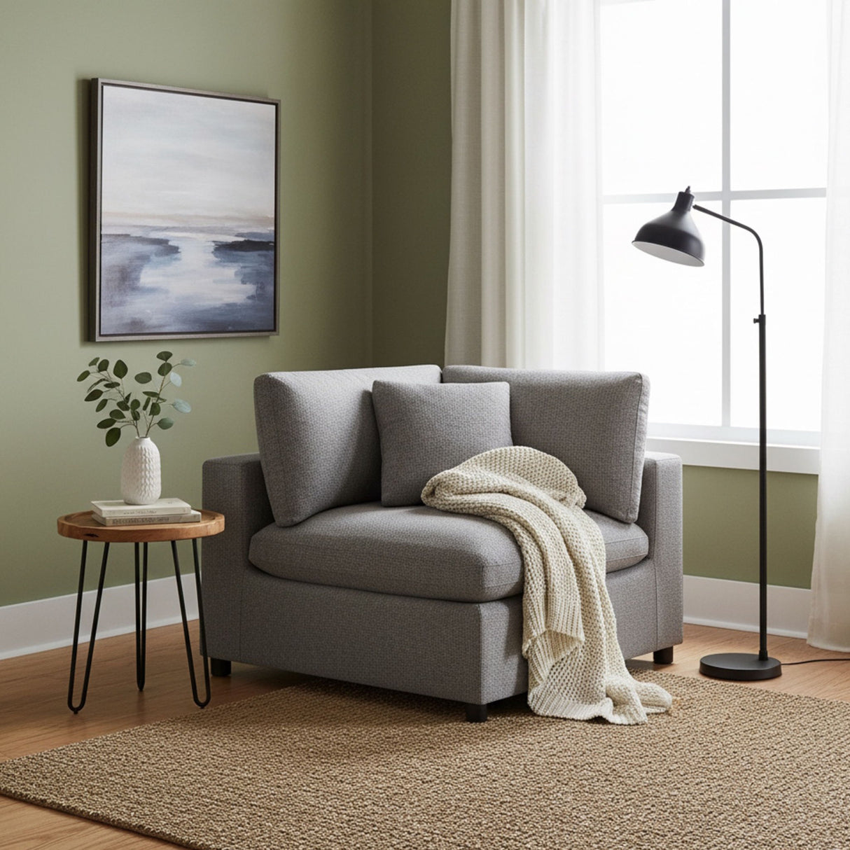 Cassandra - Corner Wedge Chair