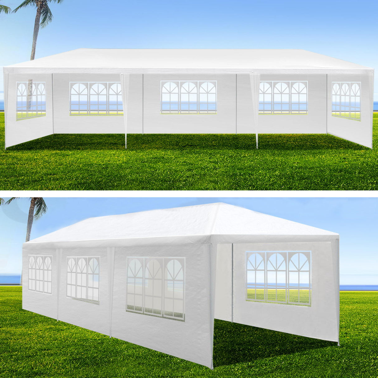 10X20' Outdoor Garden Gazebo Wedding Party Tent Canopy Marquee With Removable Sidewalls