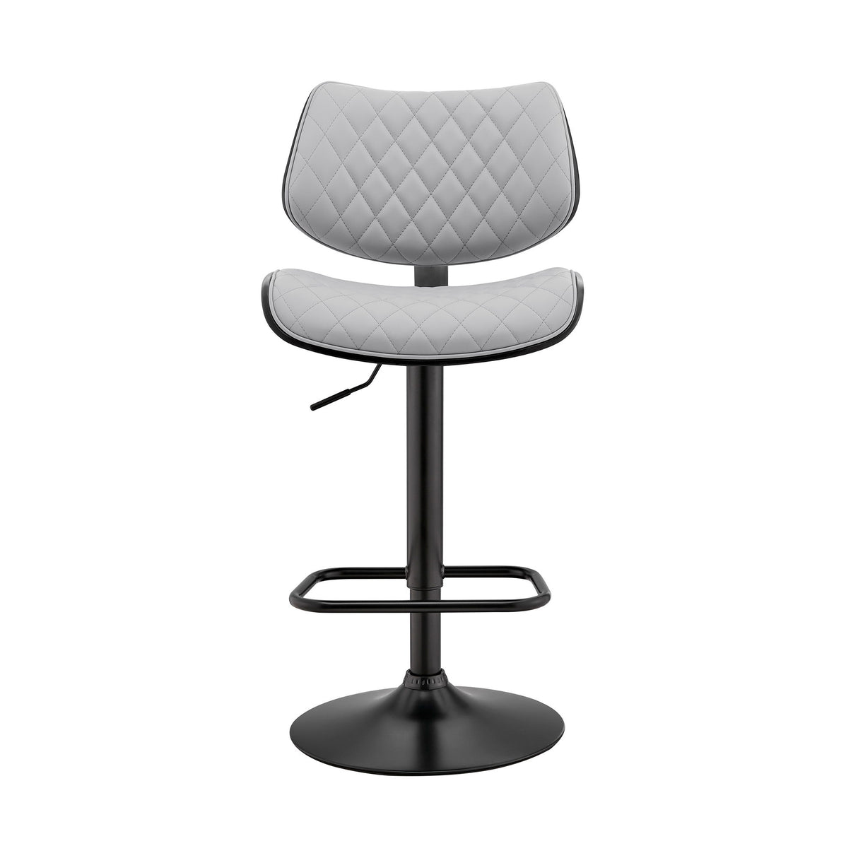 Leland - Adjustable Bar Stool - Gray / Black