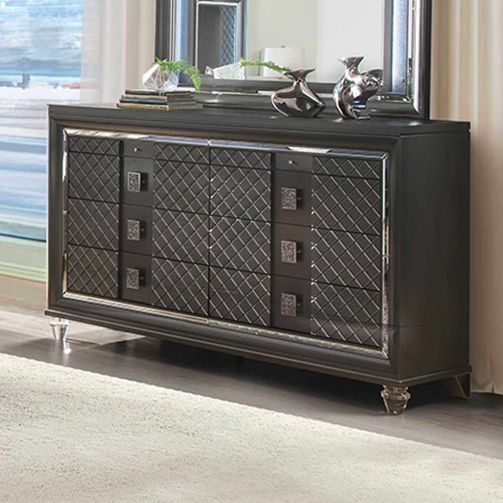 Sawyer - Dresser - Metallic Gray