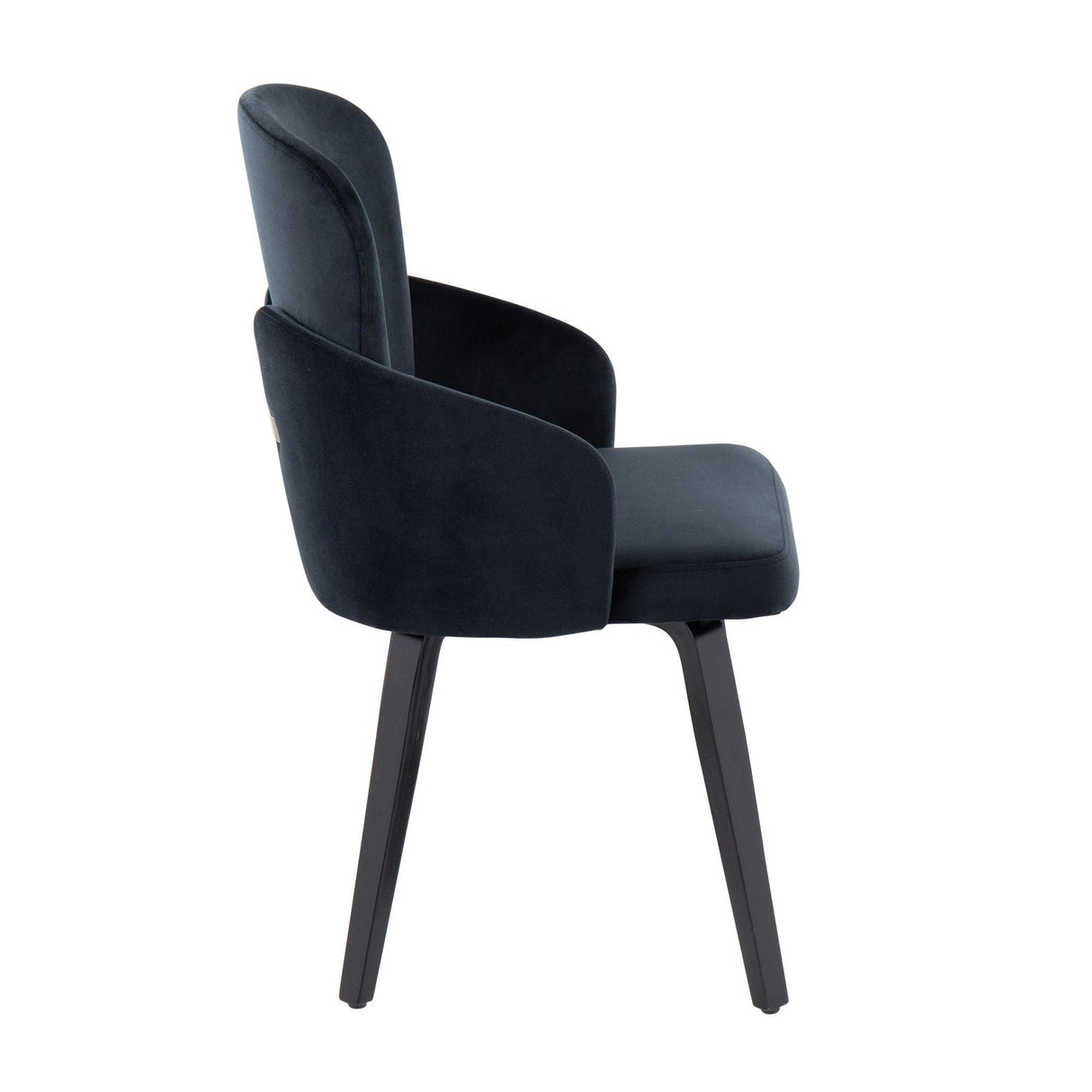 Dahlia - Contemporary Dining Chair (Set of 2) - Black Wood